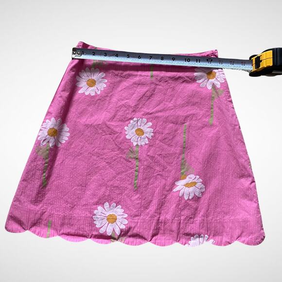 Lilly Pulitzer Daisy Scalloped-Edged Skirt Kids Sz 12 - Picture 6 of 7